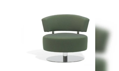 Кресло На Металлическом Основании Обитое Тканью Bolide, Potocco