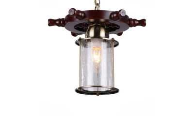 SL150.303.01 Светильник подвесной ST-Luce Бронза, коричневый/Прозрачный с эфектом трещин E27 1*40W