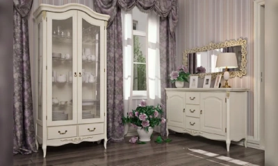 Сервант Kreind Romantic Gold Стеклянный R181G