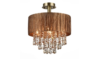 SL893.732.05 Люстра потолочная ST-Luce Античная бронза/Коричневый, Коньячный E14 5*40W