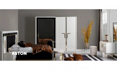 Комплект Мебели В Спальню (Кровать, Тумба Прикроватная 2 Штуки, Туалетный Столик,Зеркало, Шкаф) Orix