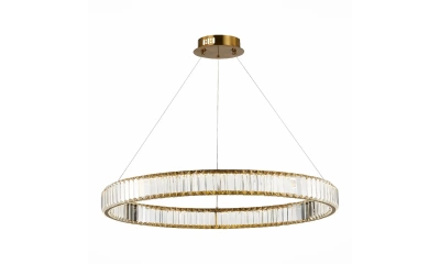 SL1622.383.01 Люстра подвесная ST-Luce Латунь/Прозрачный LED 1*52W 4000K