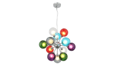 SL431.153.12 Люстра подвесная ST-Luce Хром/Разноцветный, Белый G9 12*5W