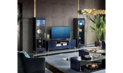 Комплект мебели в гостиную Alf Group Oceanum (Тумба ТВ + 2 витрины 1А)