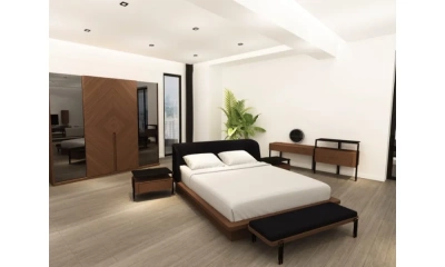 Комплект Мебели В Спальню (Кровать, Тумба Прикроватная 2 Штуки, Туалетный Столик, Шкаф) Orix