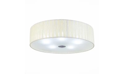 SL357.502.05 Светильник потолочный ST-Luce Хром/Слоновая Кость E14 5*40W