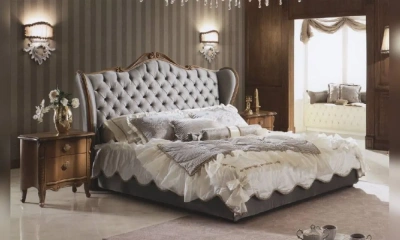 Кровать Piermaria Silver Capitone