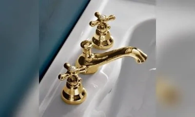 Sbordoni Etruria Смеситель Для Раковины На 3 Отверстия, Цвет Глянцевая Латунь