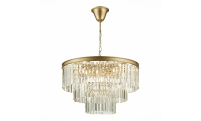 SL1624.203.12 Люстра подвесная ST-Luce шампань/прозрачный E14 12*40W