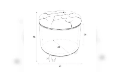 Пуф Kreind Canapes Большой Открывающийся M02-Bkg-E18