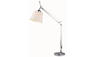 SL464.104.01 Прикроватная лампа ST-Luce Хром/Белый E27 1*60W (из 2-х коробок)