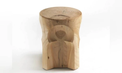 Пуф Из Массива Кедра Moresco, Riva 1920