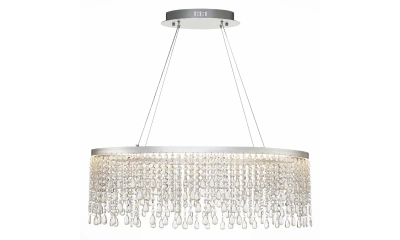 SL6201.103.37 Люстра подвесная ST-Luce Серебристый/Прозрачный LED 1*37W 3000K/4000K/6000K