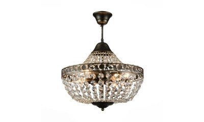 SL669.403.06 Люстра подвесная ST-Luce Черное золото/Прозрачный E14 6*40W