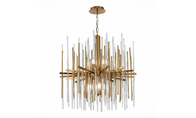 SL1628.303.08 Люстра подвесная ST-Luce Латунь/Прозрачный, Латунь E14 8*40W