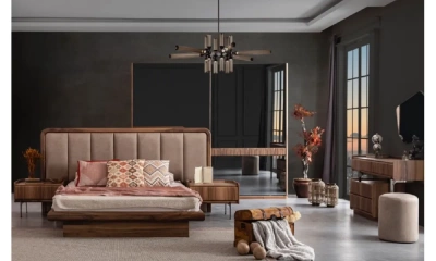 Комплект Мебели В Спальню (Кровать, Тумба Прикроватная 2 Шт, Туалетный Столик,  Зеркало, Шкаф-Купе) Orix