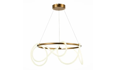 SL6102.303.55 Светильник подвесной ST-Luce Латунь/Белый LED 1*35W 4000K