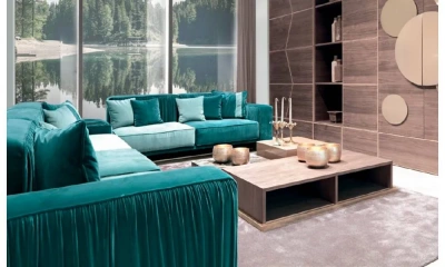 Диван Corte Zari Herbin Plisse Comp.