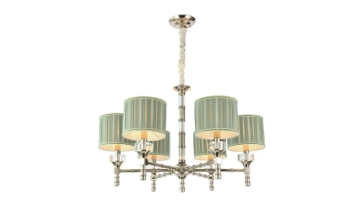 SL1121.103.06 Люстра подвесная ST-Luce Никель/Оливковый E14 6*40W