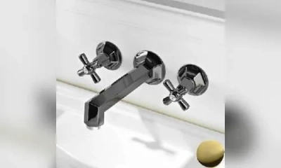 Sbordoni Deco Смеситель Для Раковины На 3 Отверстия, Цвет Глянцевая Латунь