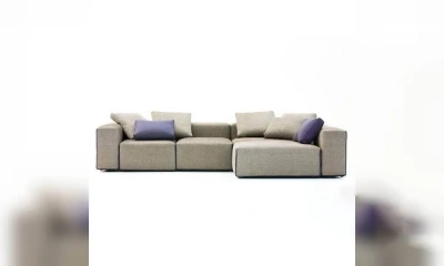 Диван Модульный Обитый Кожей Или Тканью Field, Moroso