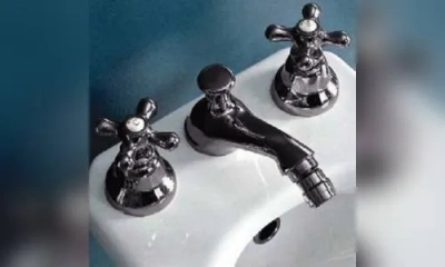 Sbordoni Etruria Смеситель Для Биде На 3 Отверстия, Цвет Черный Никель