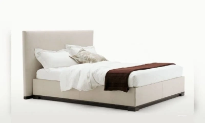 Двуспальная Кровать С Высоким Изголовьем, Bauci - Maxalto