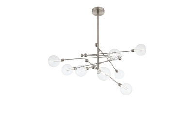 SL377.302.08 Люстра потолочная ST-Luce Никель/Прозрачный LED 8*4,5W 3000K