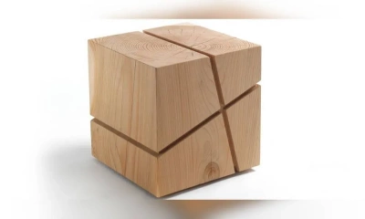 Пуф Из Массива Кедра J+I Crocetta, Riva 1920