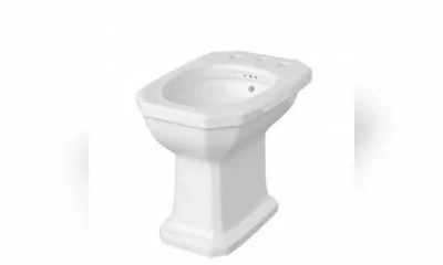 Sbordoni Romana Биде Приставное 340 Х 530 Мм, С Внешн./Внутренней Подачей Воды, 1 Отверстие Для Смесителя, Белое/Отверстие Бронза