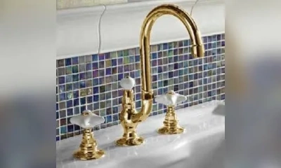 Sbordoni Magnolia Смеситель Для Раковины На 3 Отверстия, Цвет Глянцевая Латунь