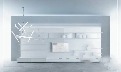 Стенка С Местом Для Тв На Каркасе Из Алюминия Abacus, Rimadesio