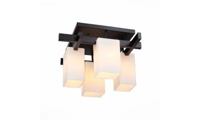 SL541.402.04 Люстра потолочная ST-Luce Черный/Белый E27 4*40W