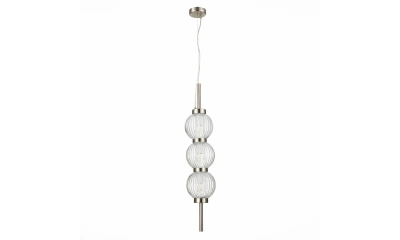 SL1155.103.03 Светильник подвесной ST-Luce Никель/Прозрачный E14 3*40W