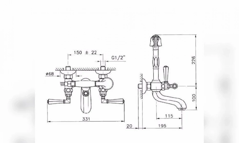 Смеситель Для Ванны Nicolazzi Teide Four 1901Cr45 - фото 2