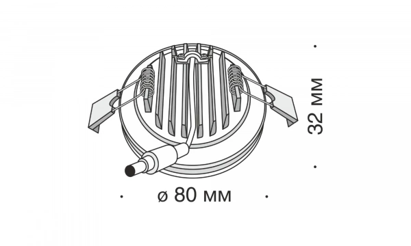 Встраиваемый Светильник Technical Dl303-L7B4K