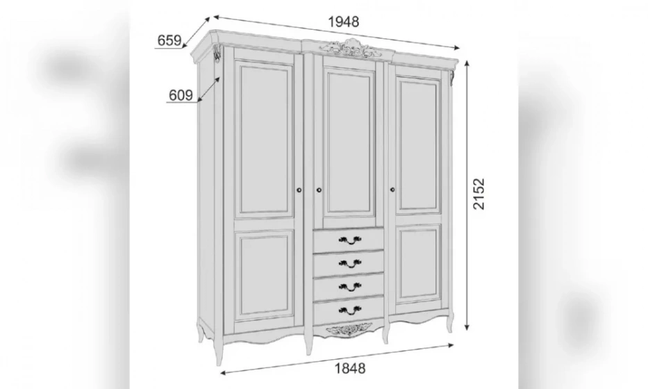 Шкаф Распашной Kreind Atelier Home - фото 3