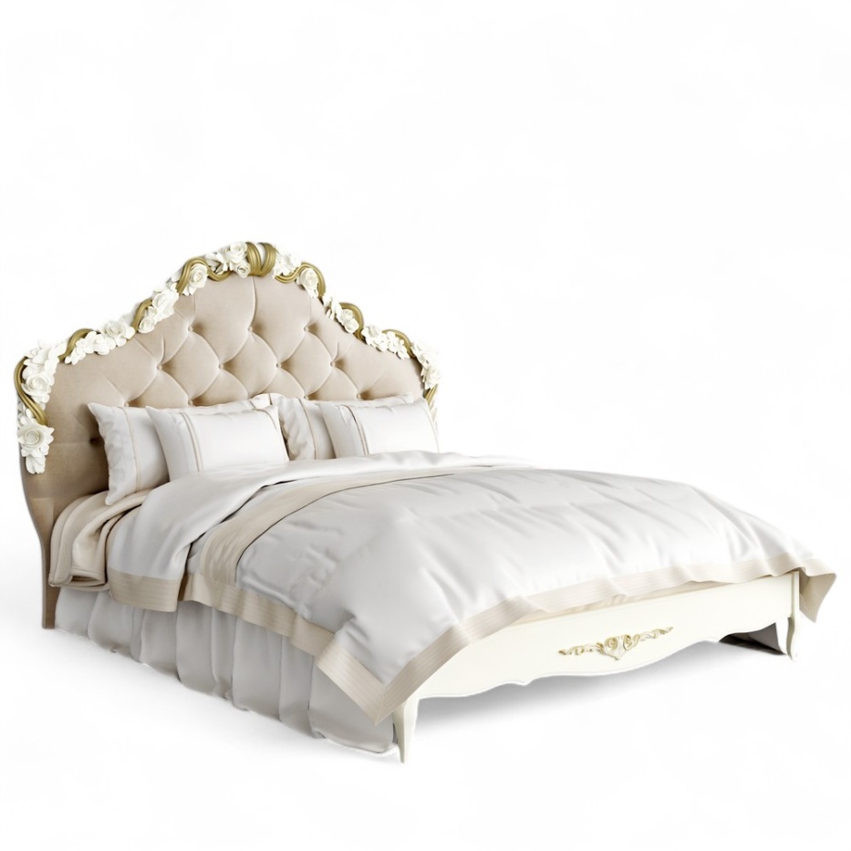 Кровать с мягким изголовьем 160*200 Романтик Голд KREIND 797055699 - фото 1