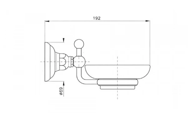 Мыльница Подвесная Classica 1487Cr