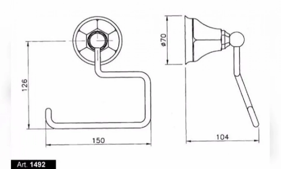 Держатель Туалетной Бумаги 123914 Teide 1492Cr05 - фото 2