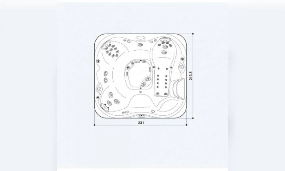 Мини-Бассейн Jacuzzi Spa J355 231Х213 9445-14485 Opal - фото 3