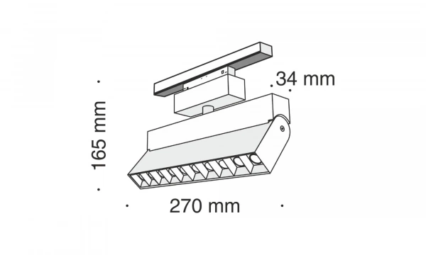 Трековый Светильник Technical Tr015-2-20W3K-B