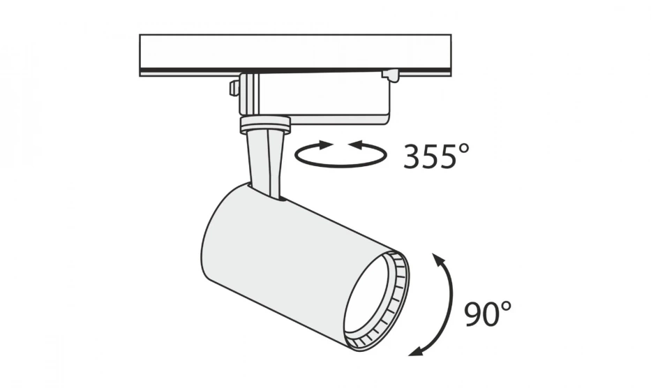 Трековый Светильник Technical Tr003-1-6W4K-B - фото 4