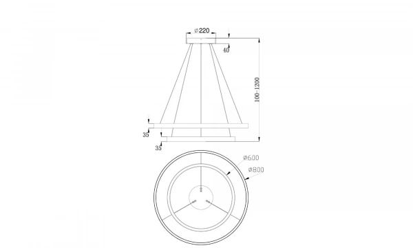 Подвесной Светильник Technical Mod058Pl-L74W4K