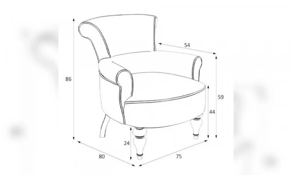 Кресло Kreind Перфетто M11-B-B01