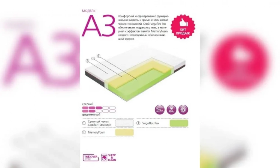 Матрас Вегас A3-3 - фото 1