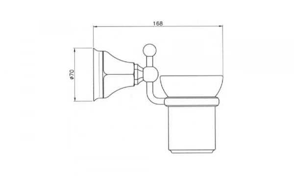 Стакан Подвесной Classica 1488Gb