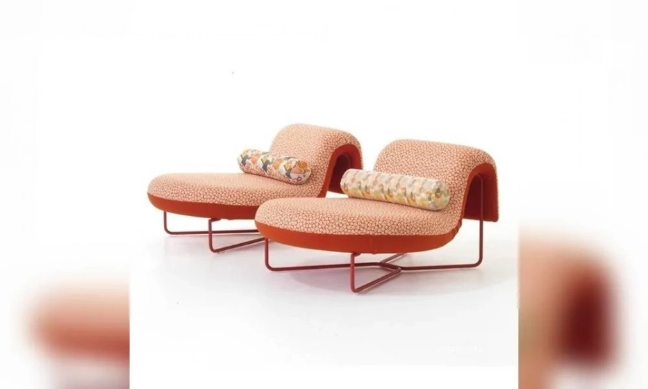 Кресло На Каркасе Из Металлических Трубок Обитое Тканью Futton, Moroso - фото 1