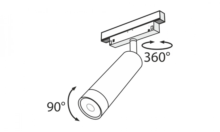 Трековый Светильник Technical Tr019-2-7W3K-B - фото 4