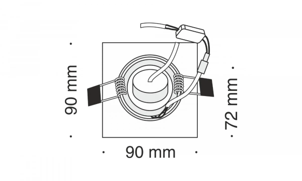Встраиваемый Светильник Technical Dl290-2-01-W